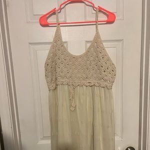 Off-white lace dress